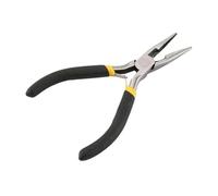 1Piece Portable Carbon Steel Forged Jewelry Pliers Set Mini Lightweight Manual Tools with round Flat Long Nose for Hair Crafting for Micro and Nano Ring Easy