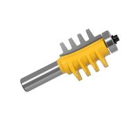 1piece Rail Reversible Finger Joint Glue Router Bit, Precision Cone Tenon Mill Cutter for Wood Carving(12mm)
