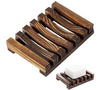 1Piece Soap Tray, Wooden Soap Dish, Soap Saver Handmade, Soap Holder can be Placed on Both Sides for Kitchen, Shower, Bathroomand so on (11.5cm*8cm)