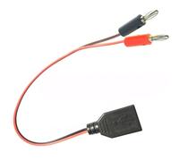 1piece USB to 4MM Female banana head connection wire test lead A female charging cable USB socket connection wire Practical design