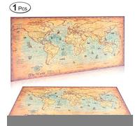 1Pieces Vintage World Map Kraft Paper Paint Retro Navigation Ancient Sailing Map Wall Poster