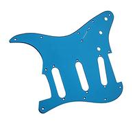 1Ply Aluminum Alloy SSS Electric Guitar Pickguard Scratch Plate 11 Holes for For ST Style Guitar Guitar Replacement Pickguard (Color : 03)