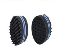 1Ps Barber Sponge Brush Curl Twist Hair Sponge Big Holes Double-Sided Comb Twist Hair Wave Brush Afro Curling Coil Care Tool Dreads Locking Suitable For Curly Hair Brushes Styling Tools