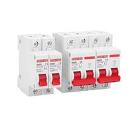 1psc DC MCB 12V 24V 48V 60V 110V Circuit Breaker Battery Protect Switch Positive Negative Short 2P 10A 20A 50A 100A 125A 150A(1P,125A)