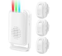 (1Receiver 3Sensors) Wireless Motion Sensor Door Chime, GREENCYCLE Motion Sensor Alarm, Ring Door Alarm Sensor, Ring Motion Sensor for Indoor Home Business