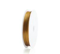1Roll Bead Wire 0.3-1mm Beading Cord String Craft Bailing Sculpting Wire for Jewelry Making DIY Handcraft-Gold-0.8mm x9m