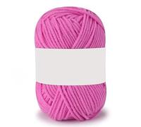 1Roll for Crocheting and Knitting-25g 60.15 Yards 4 Ply Craft Yarn for Scarves, Hats, Socks and DIY Handcrafts Projects (Peach Pink)