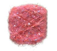 1Roll Mohair Sequin Yarn Colorful Thick Soft Plush Sequined Wool Thread for DIY Hand Knitting Sweater Scarf Hat Crocheted Line (Color : Orange)