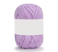 1Roll Soft Milk Cotton Yarn for Crocheting and Knitting-25g 60.15 Yards, 4 Ply Craft Yarn for Scarves, Hats, Socks and DIY Handcrafts Projects (Light Purple)