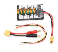 1S 3S B6 Parallel Charging Board, JST Connector Parallel Charging Adapter, 30A Charge Protection with Silicone Cable, Thicken PCB for Stable Performance, Compatible with XT30