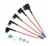 1set 12V SMALL MEDIUM Car Fuse Add-a-circuit TAP Adapter Mini/Standard APM Blade Auto Holder(Mini blue)