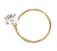 1Set 15/16/19/21/24 Strings Lyre Harp Brass Strings Set Lyre Harp Nylon String Replacement Lyre Strings Beginners Instruments Metal String(16 Brass Strings)