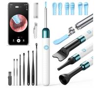 1Set 19PCS Jinggao Ear Wax Removal, 2025 New Jinggao Ear Wax Removal Kit, Professional 1080p HD Ear Camera, 6 Adjustable LED Lights, Long-Lasting & Easy to Clean, Live Viewing via Mobile Phone (white)