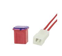 1set=1pcs Fuse+1pcs Box Mini Square 20A 30A 40A 50A 60A Auto with Plastic Assortment(1set 50A fuse box)