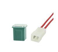 1set=1pcs Fuse+1pcs Fuse Box Mini Square Fuse 20A 30A 40A 50A 60A Auto Fuse with Box Assortment Auto Fuse Protected circuits (Color : 1set 40a Fuse Box)