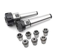 1set #2 MTB2 MT2 ER11 MTB2 ER16 ER20 ER25 ER32 M10 Morse Tapper Cone Collet Chuck Tools Holder Lather Cutter CNC Machine Mill(MTA2- ER11-M10 (A1))