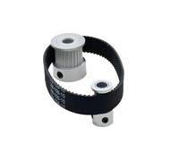 1set 2GT Timing Pulley Set 2:1 Reduction Ratio Transmission Component 24T 12Teeth Belt Width 6mm/10mm Bore 3~8mm GT2 Pulley Belt Kit(2GT-120-6mm,12T5-24T5)