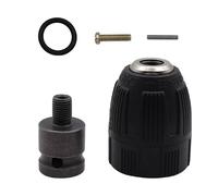 1Set 3/8-24UNF 0.8-10MM Keyless Drill Chuck Clip Thread Drill Bit Adapter for Impact Impact Drill 1/2" Square Socket Adaptor