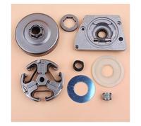 1set 3/8" 7T Clutch Drum Oil Pump Dust Shield Cover Worm Gear Kit Fit for Husqvarna 61 66 268 272 XP 272XP 266 Chainsaw Parts Motosierras