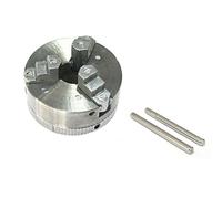 1Set 3 Jaws Manual Lathe Chuck with Tools Accessories 3-Jaw Zinc Alloy Lathe Chuck for Woodturning Grinding Milling