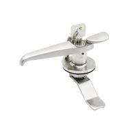 1set 3 Key Lock Distribution Cabinet 304 Stainless Steel Crescent Cylinder 22mm Handle for Frames