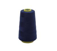 1set 3000 Yard Sewing Thread Polyester Cones Spool Prewound Bobbins For Serger Machine DIY Home Hand(Deep blue)