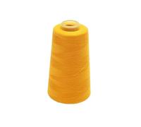 1set 3000 Yard Sewing Thread Polyester Cones Spool Prewound Bobbins For Serger Machine DIY Home Hand(Orange-yellow)