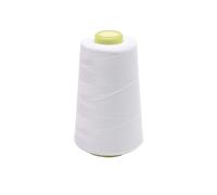 1set 3000 Yard Sewing Thread Polyester Cones Spool Prewound Bobbins For Serger Machine DIY Home Hand(Bleached white)