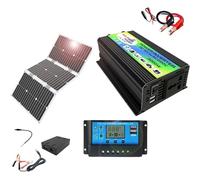 1set 3000W Off-Grid Solar Panel Kit with 60W Monocrystalline Panel, 30A Controller, Dual Ports & LED Display for RV,Home(110V)