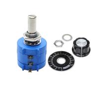 1Set 3590S Multiturn Potentiometer 10k Variable resistor 2W 3590S-2-103L 500 1K 5K 20K 50K 100K ohm with Knob Cap Potentiometers(100 Ohm)