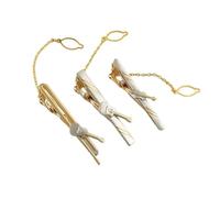 1Set 3Pcs Jewelry Instrument Clasp Clip Necktie Bar Clasp Guitar Men Necktie Buckle Violin Copper Metal Tie Clips