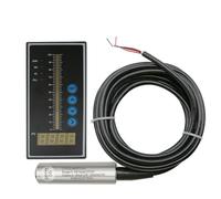 1set 4-20MA Output Integral Liquid Oil Water Level Sensor Probe Transmitter Detect with Smart Controller Float Switch Alarm Pump(6m range 6m cable)