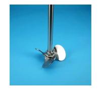 1set 40mm-120mm Stainless Steel Three-leaf/cross-leaf Stirring Paddle with 45° Blade and Shaft for Laboratory Mixing Equipment(100x8x400mm Type-1)