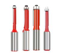 1set / 4PCS Alloy Edges Trimmer Set with Bearing 1 / 4in / 1 / 2in Shaft for Precise Smooth Cutting Professional Grooming Tools Trimming Set