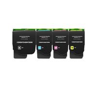 1SET/4PCS Toner Cartridge With Chip 3K 2. Fit For Lexmark C2325 MC2325 C2425 MC2425 MC2535 MC2640 C232HK0 C232HC0 C232HM0 C232HY0(1SET C232HK0-Y0 EUR)