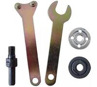 1Set 5 in 1 Electric Drill Conversion Angle Grinder Adapter Connecting Rod Kit with Wrench Variable Shaft Coupler Converter Tool,Adapter Set for Most Angle Grinder,Power Tools,10mm Mandrel
