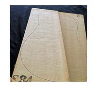 1Set AAA Claw Pattern Sitka Spruce Solid Wood Guitar Panel Material Guitar Maintenance Material 540 * 220 * 4.5mm Guitar body replacement (Color : S34)