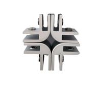 1Set Aluminum Alloy Glass Flame Wind Guard Kits Fire Pit Glass Wind Guard Clamps Fire Pit Flame Guard Clips Assemble Connectors