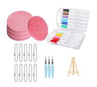 1Set Artistic 3D Textured Foam Painting Paper with Display Stand Coloring Tools for Creative Art Projects Creative Teaching Art Tools