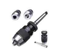 1set B10 B12 B16 B18 B22 MT2 MT3 MT4 MT5 R8 C20 Self-Tightening Drill Chuck Three Claws Morse Drill Chuck Lathe CNC Drill Machine(C8-B10 (0.5-6mm))