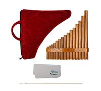 1Set Bamboo Pan Pipe Flute Woodwind G Key Instrument for Beginner Right-Hand