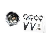 1Set Black Universal Motorcycle 7 inch Headlight Housing Mount Brackets Headlamp Adjustable On Sides of The Bracket headlamp Bracket(Bracket and House B)