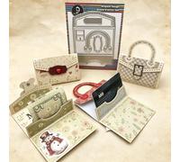 1set Briefcase Gift Card Bag Metal Cutting Die Cut for Paper Craft Handmade Card Holder Money Holders Gifts Wrap Holiday Presents Scrapbooking & Album Art Template from Alina Crafts