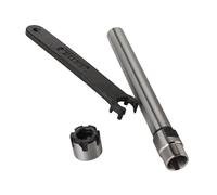 1set C12 ER8 ER11 C12 ER16 ER20 Arbor +1pcs Key 100L 150L 200L Collet Chuck Straight Shank 12mm Extension Rod for CNC Mill(C12-ER16M-150L)