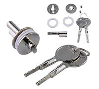 1set Cabinet Locks with Keys Glass Door Lock Sliding Door Lock Terrarium Lock for Terrarium Showcase Display