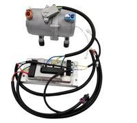 1Set Car Electric Air Conditioner A/C Air Conditioning Compressor 12V 24V & Control Panel Compatible For Truck Bus Automotive Boat Tractor(1 Set 12V)