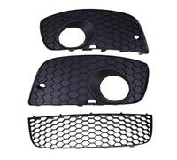 1Set Car Fog Lights Front Bumper Center Left Right Grille Auto Racing Grills Compatible For VW Jetta/Bora/Golf Mk5 GTI 2004-2010