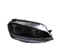 1set Car Headlight For Golf 7 For Mk7 2013-2017 Led Running Lights Bi-Xenon Beam Fog Angel Eyes Car Front Lens Caps(No Xenon)