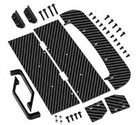 1Set Carbon Fiber Left/Right Side Aero Panels,Rear Mudguard,Chassis Widening Side Skirts for ARRMA Infraction 3S BLX 1/8 Racing Car Upgrade Parts (Black)