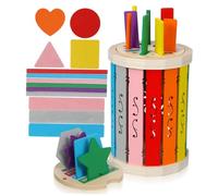 1Set Color Sorting for Classification Cups Montessori Learning Activity for Preschool Brightly Colored Sticks for Engaging Play and Skill Development